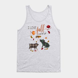 Pig Lovers - I Love Fall Most of All Tank Top